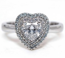 Heart 2CT Treated Sapphire 925 Solid Sterling Silver Ring Jewelry Sz 6,7,8,9 MK2