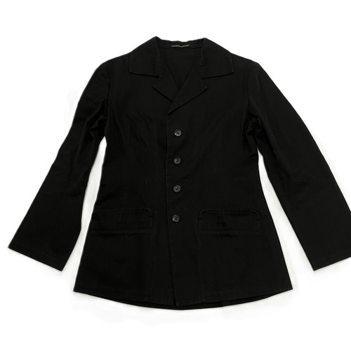 Manteau Paon Yohji Yamamoto Femme Noir Taille 2 - Occasion Très Bon État Laine