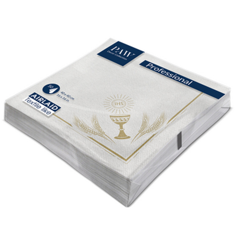 5906360322682 Serwetka PAW Professional Dinner My First Communion gold Serwet 5790₽