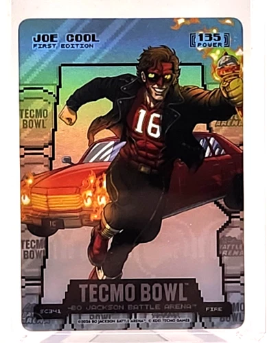 Bo Jackson Battle Arena Tecmo Bowl Joe Cool Silver Coin Flip Fire