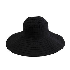 San Diego Hat Company Women's Ribbon Large Brim Hat One Size Black