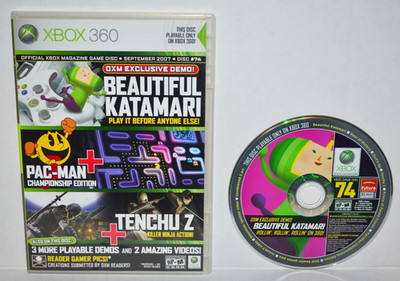 Beautiful Katamari Demo Disc Magazine #74 (Xbox 360) September 2007 CIB MINT 