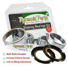 Steering Head Bearing Set (Bearings + Dust Caps) Suzuki GT185 K-C