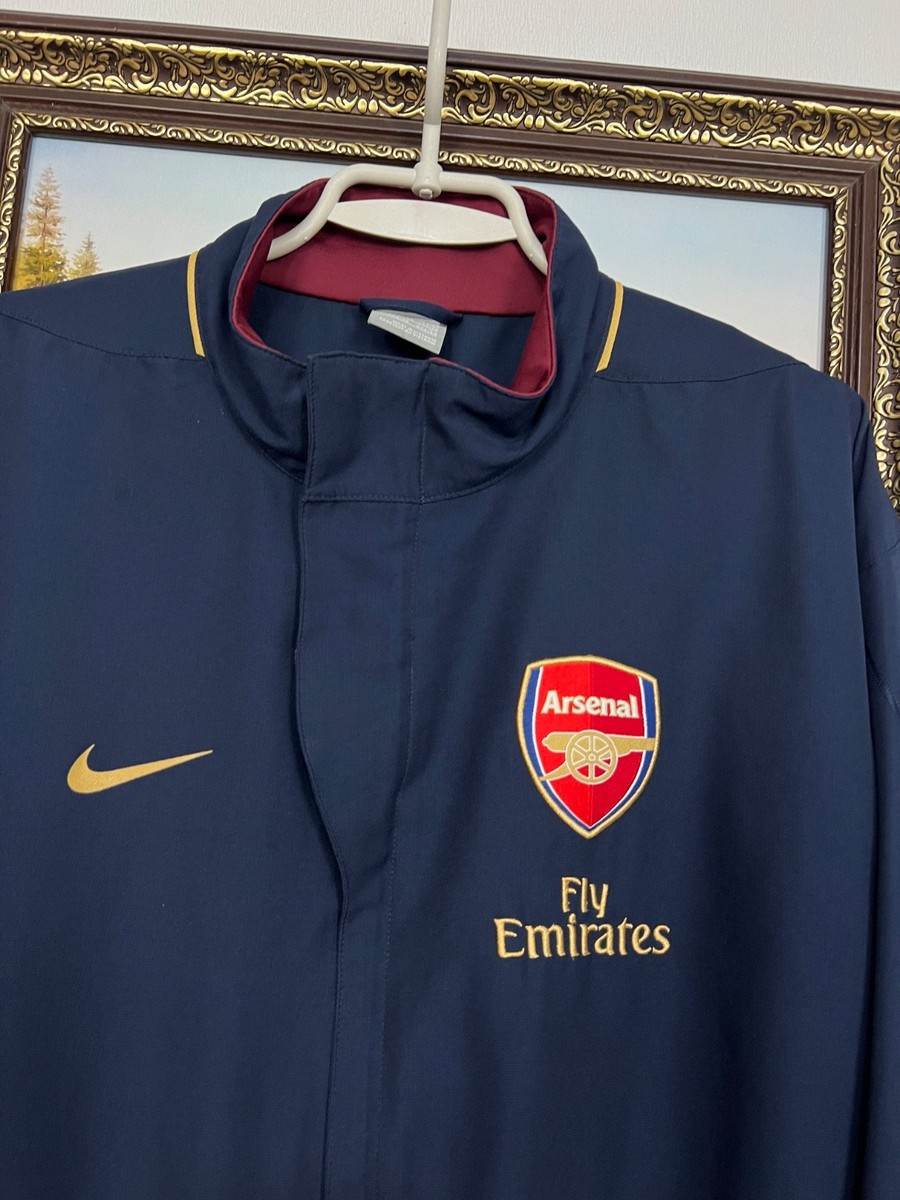 Vintage Nike Arsenal Football Blue Jacket Soccer Track Top Gunners