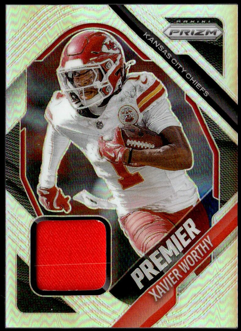 2025 Panini Prizm #PJY-XWY Xavier Worthy Premier Jerseys Rookie