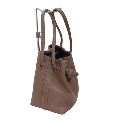 Auth VASIC Bond Mini - Gray Beige Leather Tote Bag | eBay