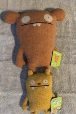NWT UglyDoll Chuckanucka +Jeero  Plush Toy Lot Stuffed Pretty Ugly LLC