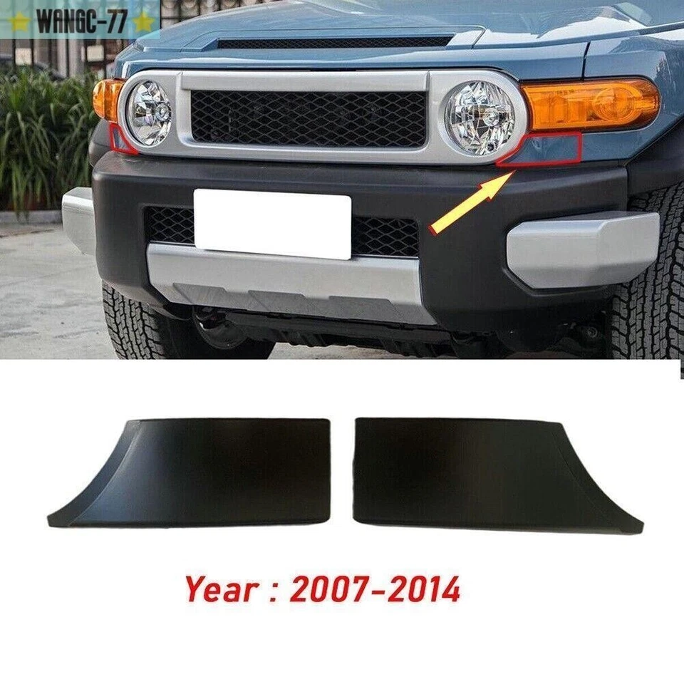 Parachoques delantero para Toyota FJ Cruiser 2007-14 parrilla faros relleno inferior moldura Foto 3 de 4