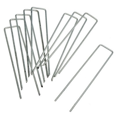 Erdanker Metall Erdnägel Unkrautvlies Erdnhaken HaGa  u-förmig 150mmx30mm 100 St