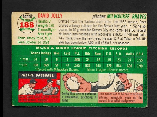 1954 Topps Baseball Cards - You Pick - aaalvins - Picture 27 of 37