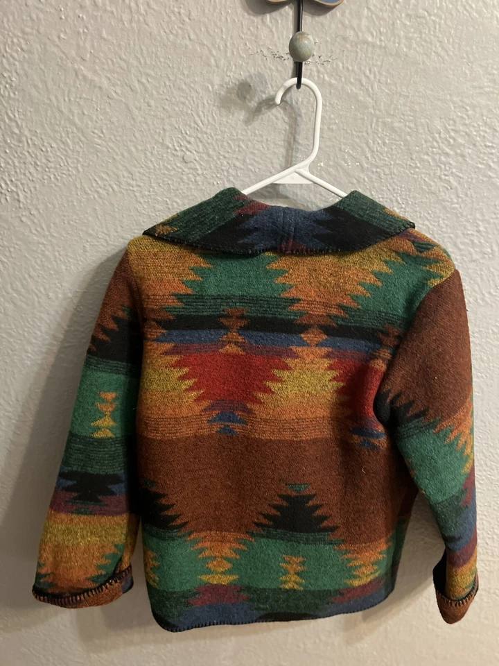 Chaqueta Western Niñas Serape Talla Grande Suroeste Foto 3 de 4