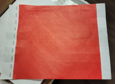 Uline Tyvek Wristbands Red Numbered Admission Party Clubs Event Bar 500 Pc Lot