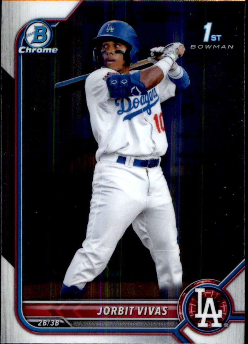2022 Bowman Chrome Prospects #BCP-24 Jorbit Vivas Los Angeles Dodgers