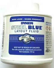 DYKEM STEEL BLUE LAYOUT/STAINING FLUID 4oz BRUSH-IN-CAP 80300