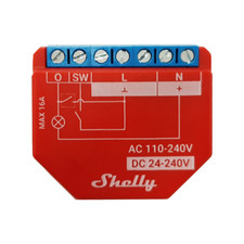 Relè controllo consumi Wi-Fi e bluetooth, Shelly 1PM Plus Power Measurement