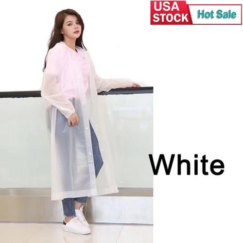 EVA Raincoat Adult Emergency Rain Coat Poncho Rainwear Hiking Camping Men Women