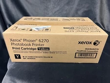 Xerox Phaser Yellow Cartridge 6270 Photobook Printer 16145620 NIB Genuine OEM