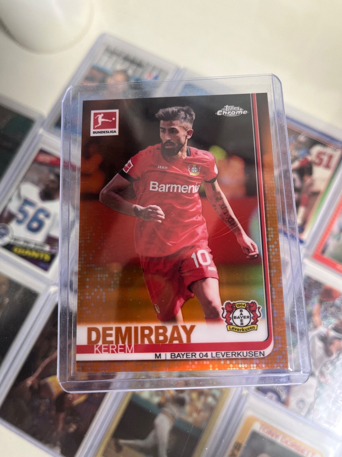 Kerem Demirbay 2019-20 Topps Chrome Bundesliga Orange Refractor /25