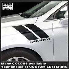 FORD FUSION 2013-2021 Fender Hash Accent Side Stripes Decals (Choose Color)