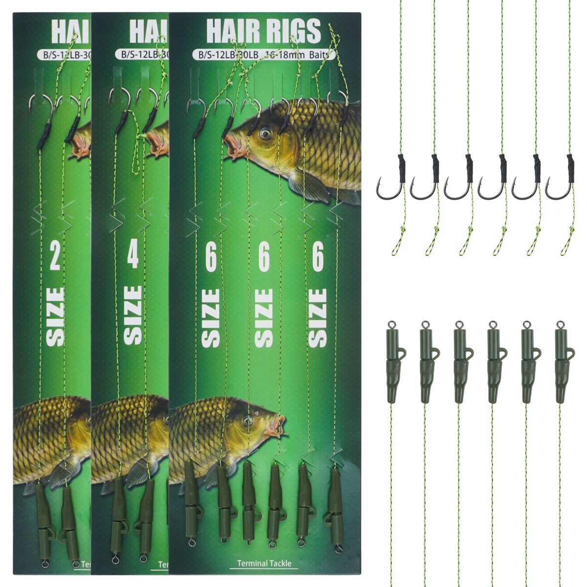 Rig Equipment Zebedee Carp Fishing Pre Tied Rigs. Game Changing Bungee ...