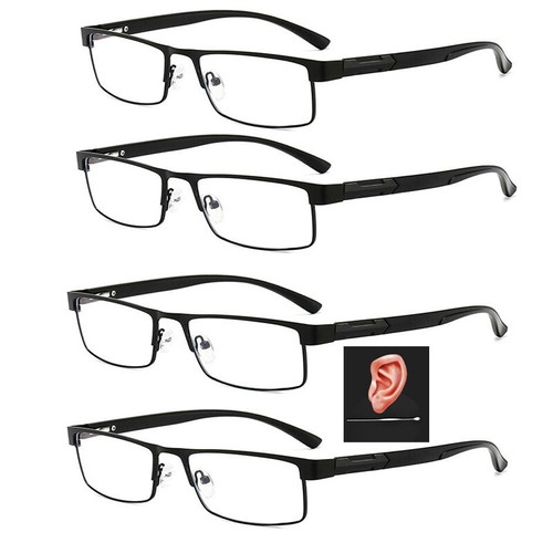4x Herren Lesebrille Metall Anti-Blaulicht Lesehilfe 1.0 1.5 2.0 2.5 3.0 3.5 4.0 - Bild 5 von 17