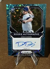 Dane Dunning /12 TEAL DONUT CIRCLES ROOKIE AUTOGRAPHS SP Prizm 2021 Auto