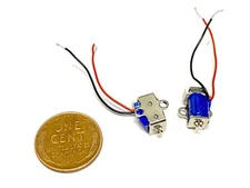 2 Pieces Linear tiny Miniature Solenoid Suction 4v Pull Micro Pneumatic push c21