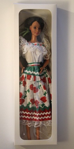 Mexican Barbie 1996 Mattel Dolls of the World Display Box Ständer - Bild 5 von 5
