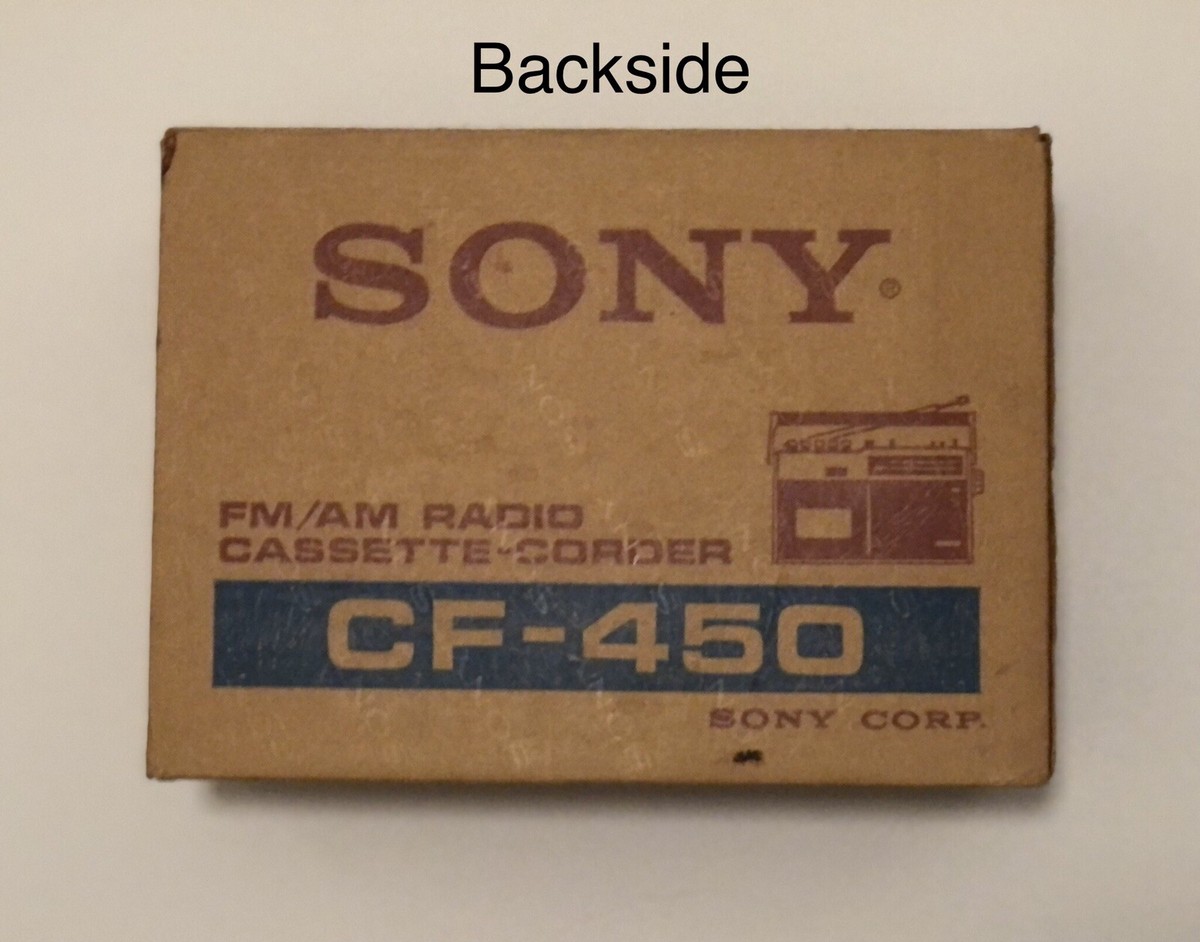 ♪SONY CASSETTE-CORDER FM/AM CF-1980【06】♪ Sony CF-1980 Studio 1974 vintage mono radio cassette