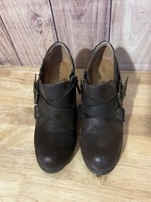 Crown Vintage Brown Ankle Boots Size 6 1/2