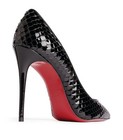 100% AUTHENTIC NEW WOMEN LOUBOUTIN SO KATE 100 EMBOSSED PATENT PUMPS/HEELS US 7 — photo 2