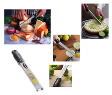 MicroPlane Professional Zester / hand-held grater {black handle}   -  ships free