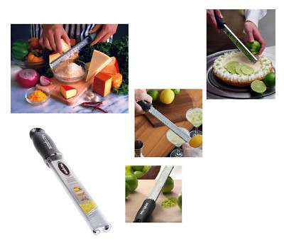 MicroPlane Professional Zester / hand-held grater {black handle}   -  ships free