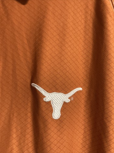 1990s Nike Dri-Fit On Field/Coaches Texas Longhorns NCAA Polo Shirt Men's XL - Picture 2 of 8