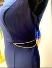 Size 10 Navy Illusion Waist Prom Homecoming Mom of Bride Formal Gown Dress NWT — photo 2