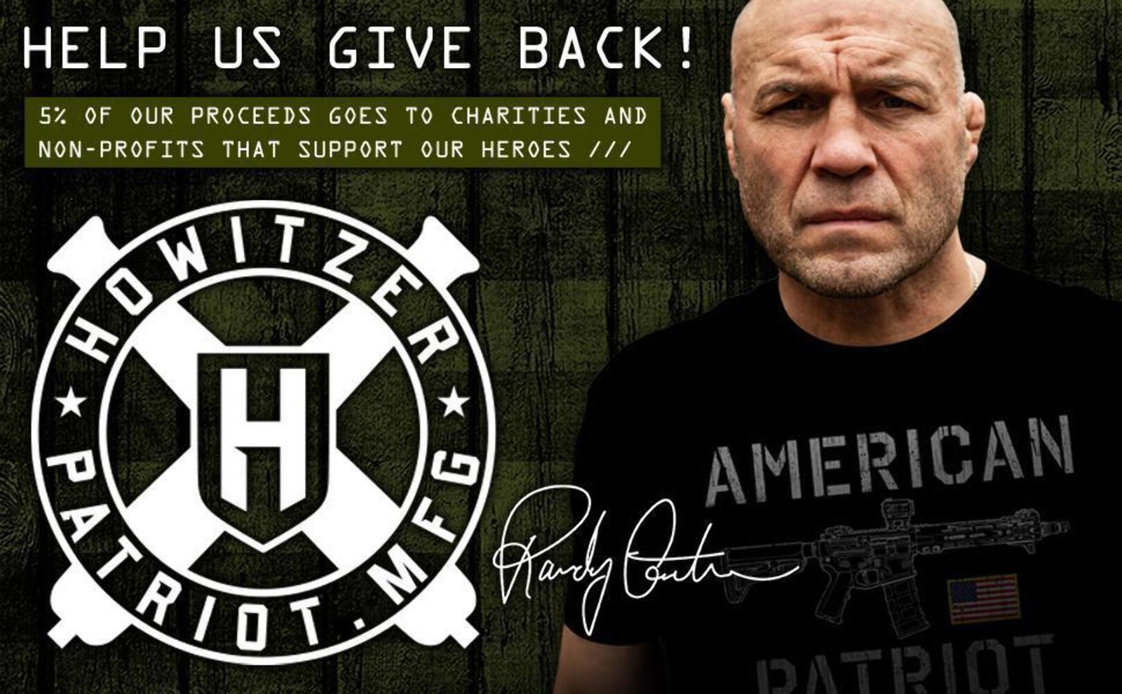 Howitzer Style Men's T-Shirt HEART OF A WARRIOR Military Grunt MFG