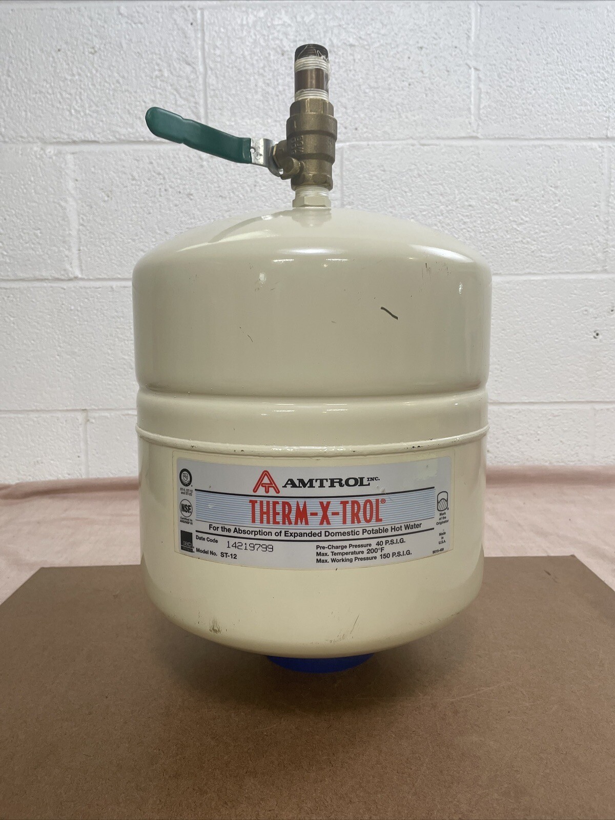 AMTROL INC. ST12 ThermXTrol Water Heater Expansion Tank ***Made In