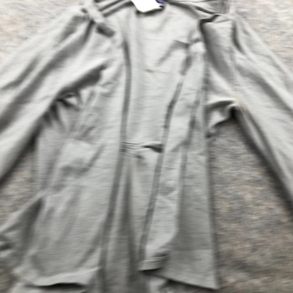 Suéter Patagonia Para Mujer Grande Gris Frente Abierto Tejido Cárdigan Informal Foto 4 de 4