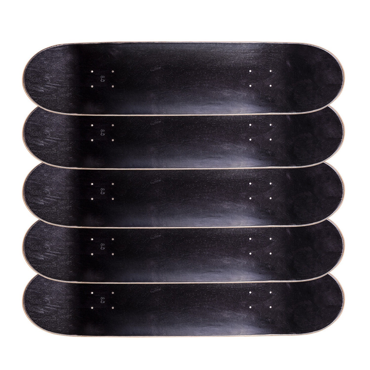 Lot of 5 Cal 7 Blank Maple 8.25" Skateboard Deck Black Color Bundle Combo eBay