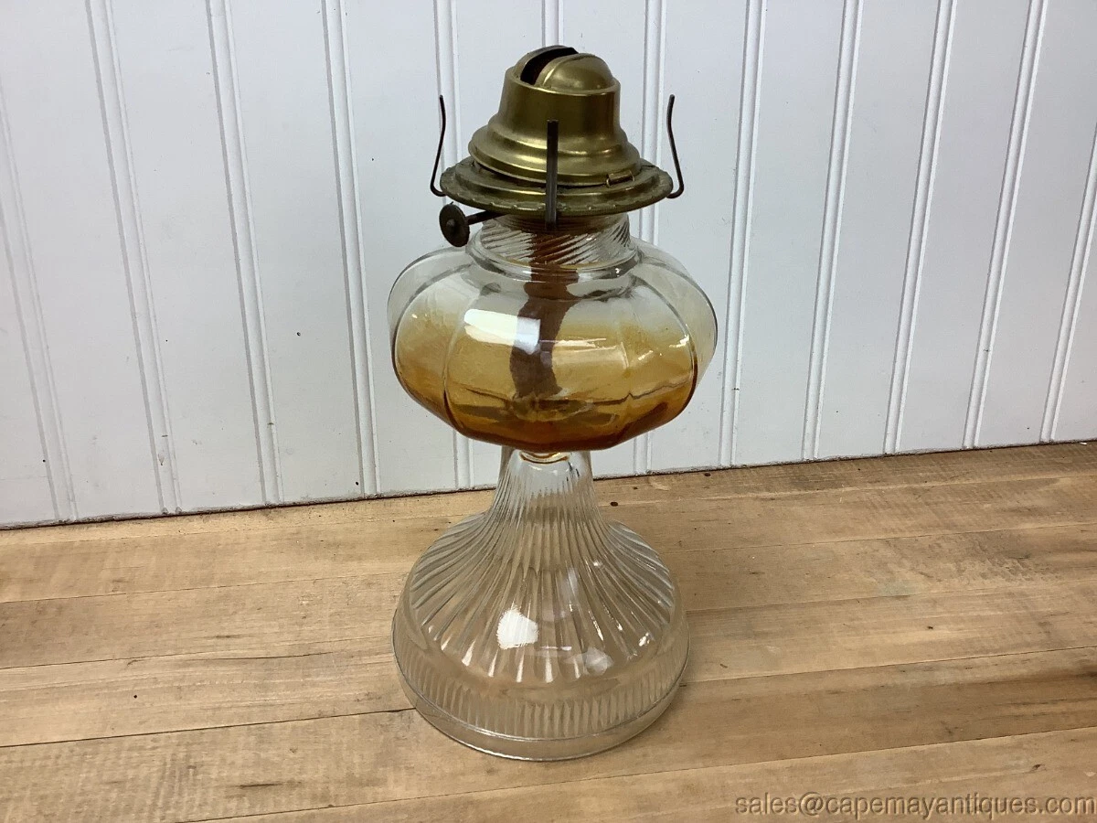 Clear glass oil lamp deals