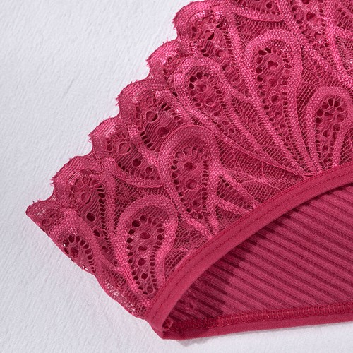 Womens Ladies Lace French Knickers Briefs Seamless Underwear Panties Mid-waist - Picture 11 of 24