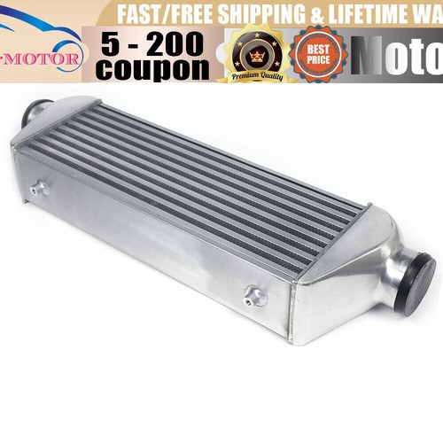 3 Inch Inlet Outlet Aluminum Polished Turbo Intercooler Front Mounted Universal - Bild 8 von 12