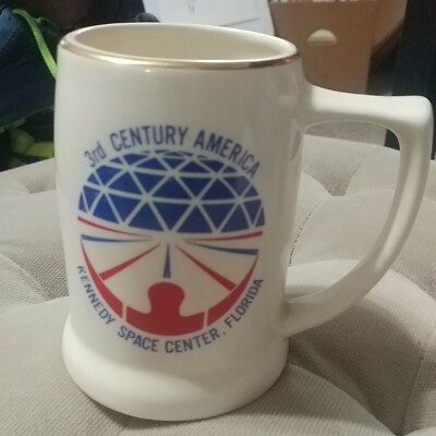 3rd Century America Kennedy Space Center Florida Ceramic Mug-NASA-gold rim  | eBay