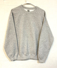 EUC Hanes Premium Crewneck Sweatshirt Pullover Men's Sz L Gray