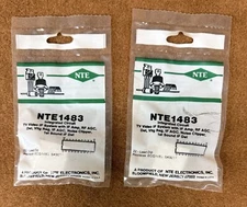 NOS NEW NTE Electronics NTE1483, IC, TV Video IF System w/ IF Amp (ECG1483) 2 Pk