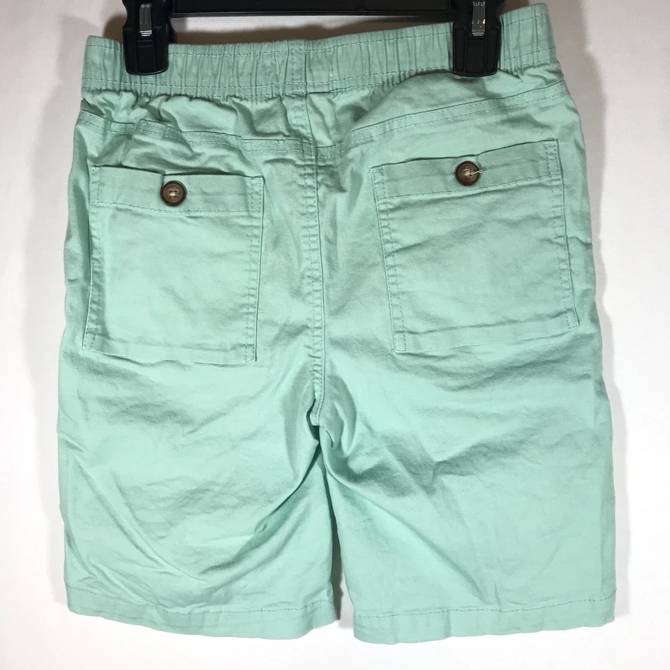 Free Planet Girl's 10 Mint Green Bermuda Shorts Elastic Waist Drawstring - Image 3 of 4