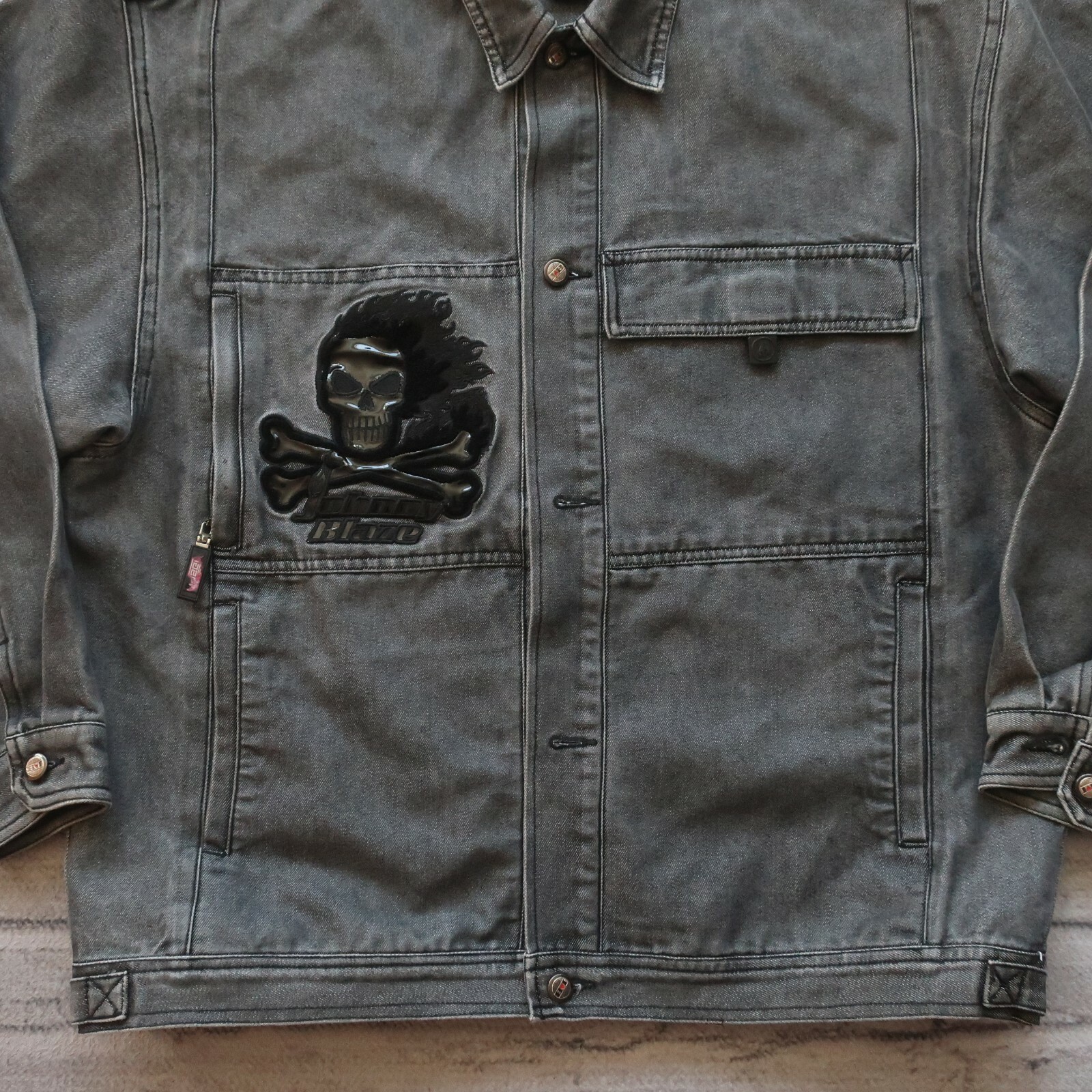 Johnny Blaze Big Logo Denim Jacket 