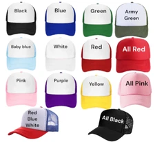 Blank Hats Plain Trucker Hats for Sublimation Printing DIY Air Brush Graffiti