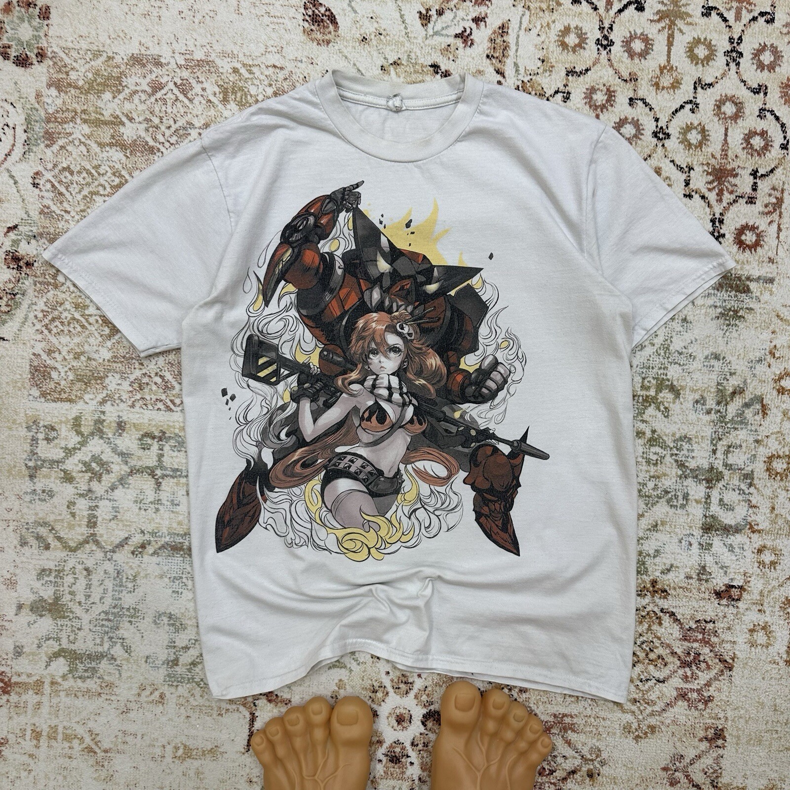 Vintage Y2K Anime Joke T-Shirt 00s Japan USA Style Women Robot Graphic Tee