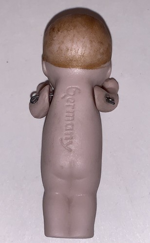 Antique German All Bisque 2.5” Miniature Doll Jointed Arms Dollhouse Mini - Picture 7 of 9